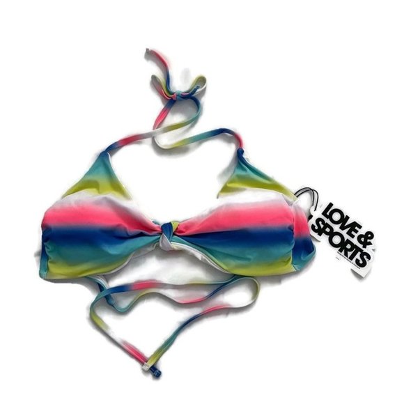 LOVE & WOMENS Other - LOVE & SPORTS WOMENS SWIMING BRA MULTI COLOR SIZE XS (0-2)NWT